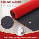 3x20 Ft Red Carpet Runner for Events, Aisle Rug with Non-Skid Rubber Back, Flat Lay Roll, Indoor Outdoor Walkway Carpet for Wedding Ceremony, Party Entrance, Stage & Prom