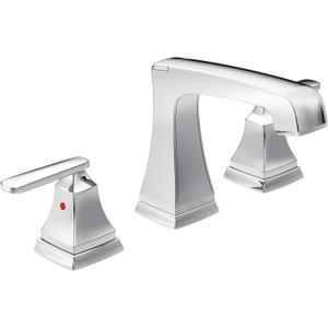 Delta Ashlyn Chrome Bathroom Faucet 3 Hole, 8 Inch Widespread Bathroom Sink Faucet for Vanity, Metal Push-Pop Drain Assembly, Chrome 3564-MPU-DST