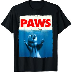 Paws Ferret Funny Ferret Lover Gifts for Men Women Kid Teen T-Shirt S