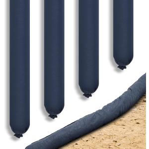 2 Pcs Sediment Filter Erosion Control Blanket Silt Fence Sock with Stuffers Drain Stormwater Sediment Filter for Erosion Control and Storm Drain Protection(Black)