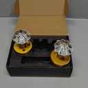 Privacy Door Knob with Clear Crystal Glass Flower Handle and Antique Amber Brass Rosette  Elegant Vintage Interior Lock Set for Bedroom & Bathroom