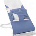 ComfyBumpy Ergonomic Baby Bouncer Seat - Safe, Portable Bouncing Chair with Adjustable Height Positions - Infant Bouncy Seat Perfect for Newborn Babies (Blue)