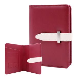 Passport Holder with Airtag for Women/Men,Airtag Passport Wallet for Travel,Cute Passport Holder Rfid Blocking,Travel Wallet for Cards Passport Cover Case (red)