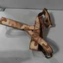 No Pull Dog Harness for Medium Large Dogs, Reflective Escape Proof Adjustable No Pulling Harnesses Brown L (L-Chest size 25-31'')