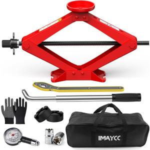 Scissor Jack for Car 2.5 Ton(5512 lbs) Car Jack Kit, Tire Changing kit with Lug Wrench Portable Auto Jack Tool Tire Jack for Car SUV MPV
