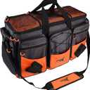 KastKing Fishing Gear & Tackle Bags - Saltwater Resistant Fishing Bags - Fishing Tackle Storage Bags (C: Extra-large Hawg (Without Trays, 26.4"x11"x15.4")-Orange)