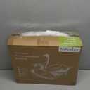 Feather Down Throw Pillow Inserts 20 x 20, Set of 2, 100% Organic Cotton Shell, Soft Decorative Square Pillows Insert for Living Room Sofa, Couch, or Bed (White)