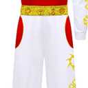 Zombies Girls Costume Kids Nova Halloween Cosplay Cheerleader Skirt Dress Uniform Uniform Set for 3-12 (8-9years/140)