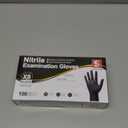 Schneider Nitrile Exam Gloves, Black Latex Free Powder Free Disposable Gloves for Medical, Cooking, Cleaning, and Food Prep