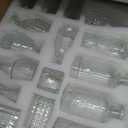 Glass Bud Vase Set of 40 Pcs Small Minimalist Vases for Flowers, Vintage Rustic Home Decor for Table Centerpiece Wedding Party, Modern Clear Aromatherapy Bottle for Living Room Bedroom