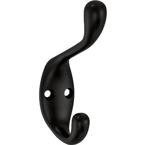 Franklin Brass Heavy Duty (5-Pack) Coat and Hat Wall Hooks Double Hooks for Hanging Matte Black Wall Mount Hanger Backpack, Purse, Bag, Towel Organization Decorative Wall Hooks B34864K-FB-C Franklin Brass Heavy Duty (5-Pack) Coat and Hat Wall Hooks Double Hooks for Hanging Matte Black Wall Mount Hanger Backpack, Purse, Bag, Towel Organization Decorative Wall Hooks B34864K-FB-C