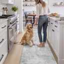 DEXI Kitchen Floor Mats Cushioned Anti Fatigue Runner, 23x107 Light Grey