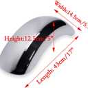 JMCHstore 2 Universal Mini bike Chrome Fender for Monster Mega Moto MMB80 Baja DB30, Coleman CT100U CC100X RB100 105cc; Mudguard for FPR GMB100 Motovox MBX10, Mototec Mini Bike Parts