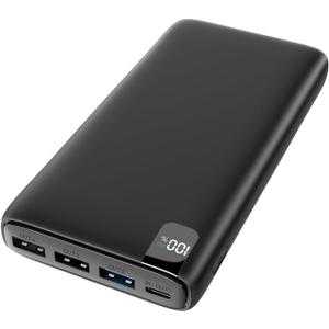 CONXWAN Portable Charger Power Bank - 26800mAh 22.5W Fast Charging External Battery Pack - PD QC 3.0 USB C Portable Cell Phone Charger with 4 Outputs for iPhone Tablets Android