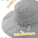 Kids Toddler Sun Hat Summer Sun Hat UV Protection Adjustable Kids Beach Hat with Breathable Mesh for Boys Girls (6-24 Months, Grey+dinosaur)