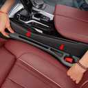 YLXGT Car Seat Gap Filler Organizer Universal for Car SUV Truck Accessories Seat Gap Plug Blocker with Storage Slot Black 2 Pack