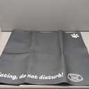 Extra Large Pet Food Mat, 36" x 24", Absorbent Dog Mat for Food and Water, Dog Feeding Mat to Protect Your Floors, Gray