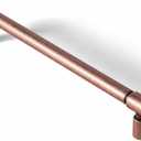 Goo-Ki 6 Pack 6.3" Hole Center Kitchen Cabinet Hardware Antique Copper Drawer Pulls - Red Bronze Bar Handle for Dresser Cupboard, Vintage Pull for Bathroom Closet Wardrobe, 2231AC-160