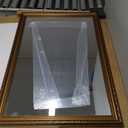 ROLOVE 34x24 Inch Gold Antique Mirror - Ornate Vintage Bathroom Mirror with Wall Mount, Decorative Leaner Mirror for Entryway, Living Room, Fireplace Mantel