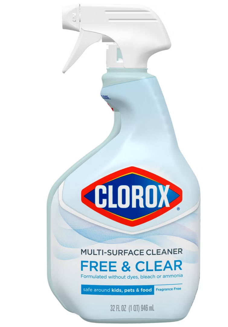 Pack of 3, Clorox Free & Clear Multi-Surface Cleaner - 32 fl oz