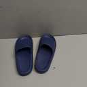 welltree Slides for Women Men Pillow Slippers Non-Slip Bathroom Shower Sandals Soft Thick Sole Indoor and Outdoor Slides,Navy blue,7.5-8.5 Women/6-7 Men