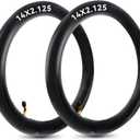 2Pack 14x2.125 Electric Bike Inner Tube, 14 Inch Electric Bike Tire Tube, Heavy-Duty Replacement Bicycle Tubes with Angled Valve Stem for Electric Scooters, E-Bike, Bicycle Tires