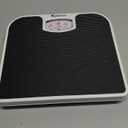 Adamson A21 Analog Scales for Body Weight - Up to 300 LB - New 2024 - Anti-Skid Rubber Surface + Large Numbers - Analog Bathroom Scale - Affordable - Durable - Black