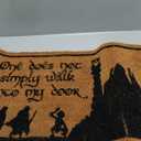 One Does Not Simply Walk Into My Door Mat 30x17 Inch, Trilogy Door Mat for Covered Outdoor Area, Middle Earth Welcome Mat, Nerdy Rug, Fan Doormat, Fantasy Decor, Geek Decor, Nerd Gift