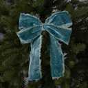 3 x SIMISI RIBBON Dusty Blue Frayed Velvet Ribbon 1.5 Inch Handmade Vintage Ribbon for Christmas Tree, Gift Wrapping, Outdoor, Wreath, Garland, Hair Accessories, Bows Making, Flower Bouquet (6 Yards)