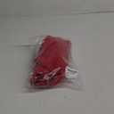 HTD Women's Denim Shorts Skorts Asymmetrical with Pockets (Medium, Red)