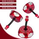 Dirt Bike Gas Cap, Motorcycle Gas Fuel Tank Cap with Breather Valve Universal CNC for CRF CR XR 50cc - 150cc RM KX KLX TTR SSR Apollo TAO TAO SDG Dirt Pit Bike Red