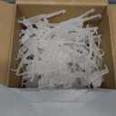 Colingmill Christmas Gutter Clips for Hanging Outdoor Lights Weatherproof Christmas Light Clips for Gutter Guards Mesh Filter Shingles Eaves Ornament Hooks for Xmas Halloween Decor(White,100 Pcs)