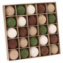 Sea Team 25-Pack Flocked Velvet Christmas Tree Ball Ornaments Set, Decorative Hanging Baubles, Shatterproof Plastic Decorations for Xmas Tree, Wreath, Garland, 60mm/2.36 Inches, Prairie Fall