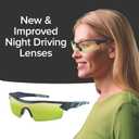 Battlevision Polarized Night Glasses, As Seen on TV Sport Glasses with Green Lenses Reduce Glare To Improve Night Vision, 2 Pack, Holiday Gift