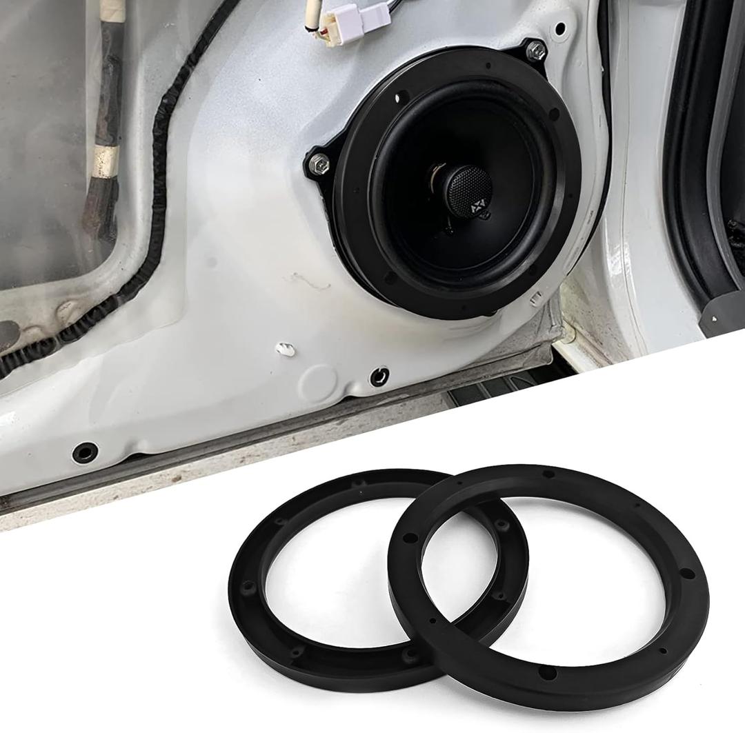2PCS 6.5" Plastic Speaker Spacer Rings, Speaker Adapter, Car Stereo Subwoofer Speaker Ring Mounting Adaptor Bracket, Car Accessories Speaker Spacer Enhance Sound Quality for Most Cars