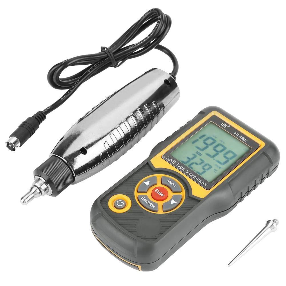 HT-1201 Digital Vibration Meter Vibrometer Acceleration Sensor Analyzer Tester for Vibration Speed Acceleration Displacement