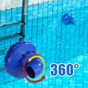 Lyreh 5pcs Pool Jet Nozzle Set, 360 Swivel Rotatable Pool Inlet Nozzle Fittings Swimming Pools Return Jet for Intex Spa Spout Replacement Parts Accessories