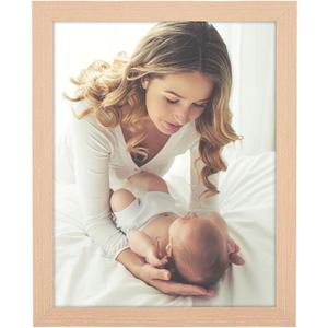 10x13 Frame Natural Woodgrain,Rustic 13x10 Picture Frame Beige, Art Pic Hanging Poster Frame, 10 by 13 Gallery Family Concert Portrait Photo Frame Anniversary/Birthday/Wedding/Thank you/Christmas Gift