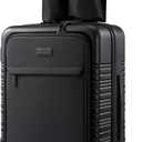 LOVEVOOK Carry On Luggage 22x14x9 Airline Approved with Detachable Pouch, 21 Inch Hardside Suitcases with Spinner Wheels, Lightweight Carry-on Luggage with TSA Lock for Women Men, 2PCS, Black