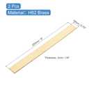 uxcell 2 Pcs H62 Brass Flat Bar Stock, 0.12"x0.75"x8" Square Metal Solid Brass Bars for Knife Making DIY Handicrafts Architectural Decoration Industry Thermal Conductivity