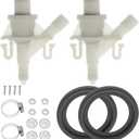 2 Pack 385311641 rv water valve kit,Camper toilet valve replacement kit With Flush Ball Seal Replacement for Dometic and Sealand 300, 301,310,311,320,321 RV Toilet,Ultrasonic technology, leak proof