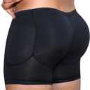 NonEcho Men Padded Underwear Briefs Boxers Men Butt Booster Hip Enhancer 4 Detachable Pads (XX-Large, Black1)