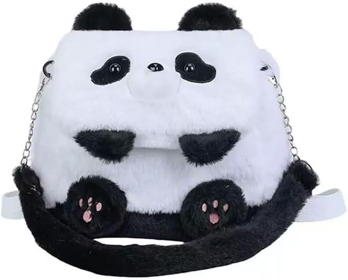 Cute Plush Panda Backpack, Plush Panda Bag, Stuffed Animal Backpack, Shoulder Bag Crossbody Bag, Cute Cartoon Bag