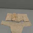 voenxe Seamless Thong for Women,No Show Lace Underwear,Ladies Breathable Comfort Panties Soft Laser Cut Undies,Tanga,5-Pack (Nude)