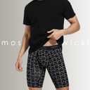 Men's Underwear 9 Inch Long Leg Boxer Briefs for Men, Performance, Moisture Wicking Pack, Anting Chafing, Fly, L