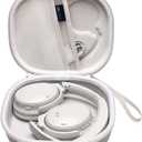 Hard Case Compatible with Bose QuietComfort, QC Ultra, QC 45, QC45 SE, QC SE, QC 35 II, QC 35 Over Ear Wireless Noise Cancelling Headphones, Cream Travel Bag