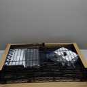 Ulif E12C Heavy Duty Closet Organizer SystemFreestanding Clothing Rack, Adjustable Garment Rack 71" W x 16" D x 76.5" H Holds 960 lbs, Black Rack with Black Dustproof Cover