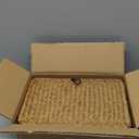 Set of 2 Wicker Basket with Lid, Seagrass Woven Basket for Storage, Decorative Storage Baskets Bins for Organizing Home (10.23" x 6.3" x 4.13"+ 9.05" x 5.11" x 3.34", Natural)