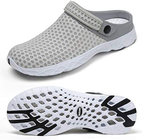SAGUARO Men's Women's Quick Dry Garden Shoes Lightweight Breathable Gardening Clog Water Shoes Mesh Sandals for Sports Outdoor Beach Pool Exercise, Size 45, 
13.5 Women/11.5 Men