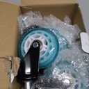 RidRed Gaming Chair Wheels - Heavy-Duty Office Chair Wheels - Replacement Rubber Casters- Universal Fit 3 Inch Chair Casters, Noise Free, Fits 98% Chair, for All Floor (Sparkling Sky Blue)